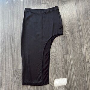 Elegant Black Asymmetrical Skirt